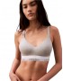 Calvin Klein 000QF7900E-P7A, Γυναικείο Αθλητικό Μπουστάκι Push Up με κούμπωμα, ΓΚΡΙ